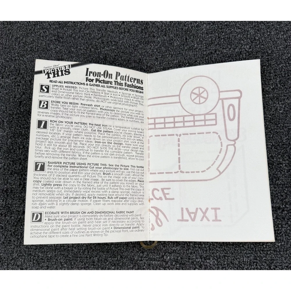 Vintage Plaid Picture This Iron-On Transfer Patterns 24921 Grandma Mom